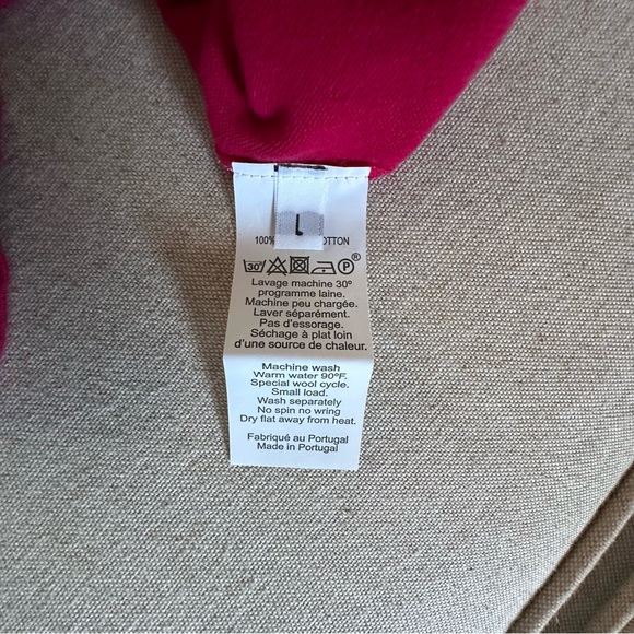 Maison Montagut Men's Cotton Polo Shirt, Style: Bora, Sz L, Red - Picture 8 of 8